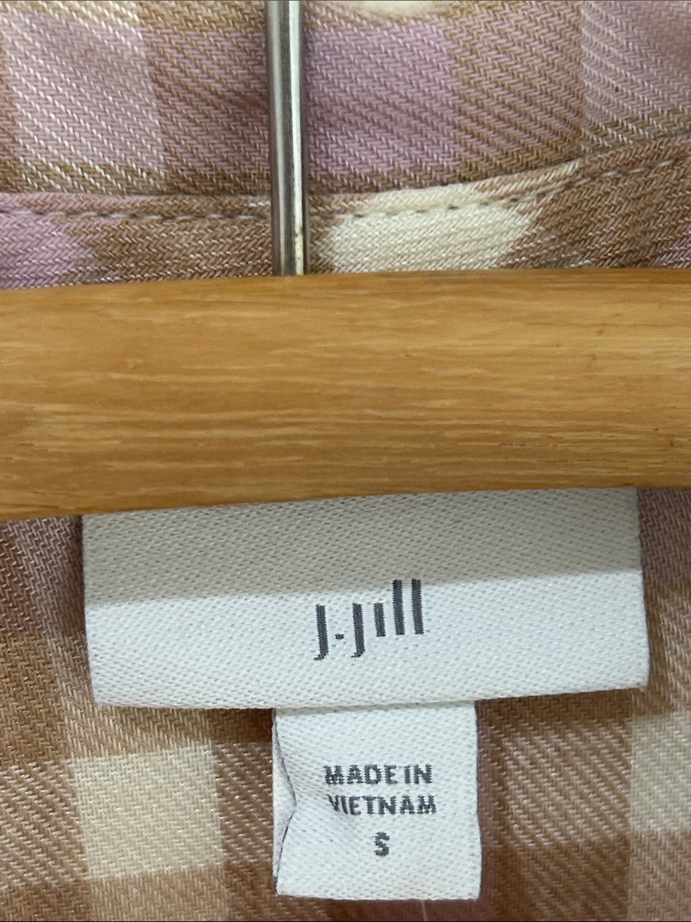 NWT J. JILL Plaid Brushed-Twill Button Front Shirt Size Small - Picture 7 of 16
